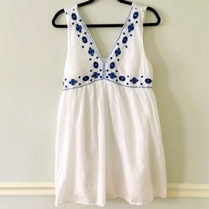 LIKE NEW Boutique Boho Babydoll Flowy Linen Dress
